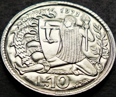 Moneda 10 LIRE - SAN MARINO, anul 1973 *cod 5251 = UNC - HELCULE foto