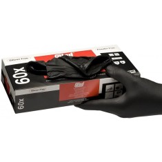 Manusi de protectie de nitril de unica folosinta, Marimea XL, negru pachet 60 buc