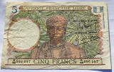 485. Bancnota Africa Franceza Libera 5 francs 1941
