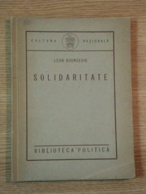 SOLIDARITATE de LEON BOURGEOIS foto