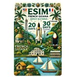 eSIM French Guiana 20GB 30Days Standard
