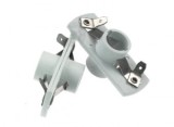 Suport Lampa Laterala Dublu Holland, Otel Inoxidabil, BA15S (R5W, R10W), Montaj Dual