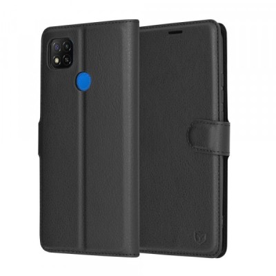 Husa pentru Xiaomi Redmi 9C NFC / 9C, Techsuit, Leather Folio, Neagra foto
