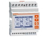 Aparat de măsură pentru parametri de reţea DIN LCD