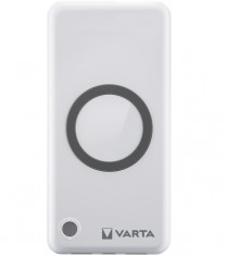 Acumulator extern Varta Wireless 10000mA Quick Charge 3.0 Power Delivery Fast Wireless Alb foto