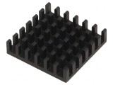 Radiator Aluminiu Negru 25x25x6mm