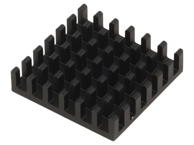 Radiator Aluminiu Negru 25x25x6mm