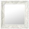 vidaXL Oglindă de perete &icirc;n stil baroc, alb, 50 x 50 cm 320312