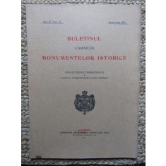 BULETINUL COMISIUNII MONUMENTELOR ISTORICE , PUBLICATIE TRIMESTRIALA , ANUL IV , FASC. 14 ,APRILIE-IUNIE 1911