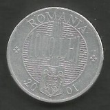 ROMANIA 1000 1.000 LEI 2001 [2] VF+ , livrare in cartonas, Aluminiu