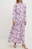 Answear Lab fustă culoarea violet, maxi, evazati