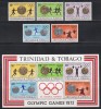Trinidad Tobago - Jocurile Olimpice - Munchen, Serie + Colita, MNH, Nestampilat