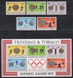 Trinidad Tobago - Jocurile Olimpice - Munchen, Serie + Colita, MNH, Nestampilat