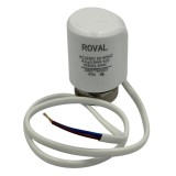 Actuator Termic Roval AC 230V 50-60Hz Pentru Distribuitor M30x1.5mm IP54 Incalzire Pardoseala