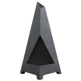 Incalzitor de terasa/gradina, Triangular Pyramid KRO-1071, Otel, Negru, 1200x700x700 mm, grosime 3 mm, VivaTechnix