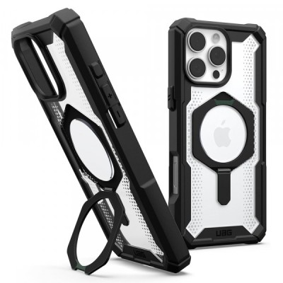 Husa MagSafe pentru Apple iPhone 16 Pro Max, Urban Armor Gear, Plasma XTE, Neagra Transparenta foto