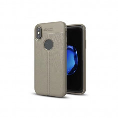 Husa Luxury Soft TPU Lychee Samsung Galaxy S9 Plus Gri