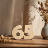Cifre Lemn Decorative MDF 18cm, Gravura Laser Personalizata, Numere Lemn pentru Mesa, Cadouri Unice