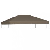 Acoperis pentru pavilion, 3 x 3 m, gri taupe, 310 g/m&sup2; GartenMobel Dekor, vidaXL