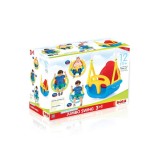 Leagan Copii 3 in 1 Edc Convertibil, Balansoar Exterior, 12 Luni+, Plastic Rezistent, Max 35 Kg