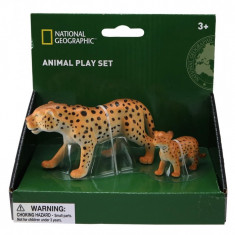 Set 2 figurine - Leopardul si puiul foto
