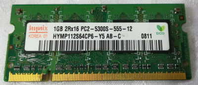 Memorie RAM laptop 1 GB / DDR2 / 667 MHz / PC2-5300 foto