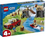 LEGO City Masina de teren pentru salvarea animalelor salbatice 60301