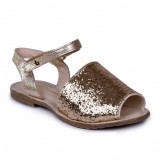Sandale fetite tip Avarca BIBI Glitter Auriu 36 EU, BIBI Shoes