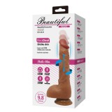 Vibrator Beautiful Wilks 25 cm cu cap rotabil si miscare inainte-inapoi