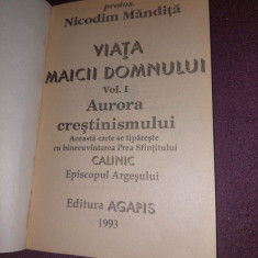 Protos.NICODIM MANDITA Viata MAICII DOMNULUI Aurora Crestinismului 1993