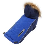 Hainuta pentru caini, Deluxe Rainy, albastru, 40 cm