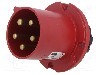 Conector alimentare AC, IEC 60309, IP44, 63A, 415V AC, 5 pini, AMPHENOL - 2CMA167234R1000