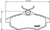 Placute frana Citroen C2 (Jm), C3 1 (Fc), C3 Ii SRLine parte montare : Punte fata