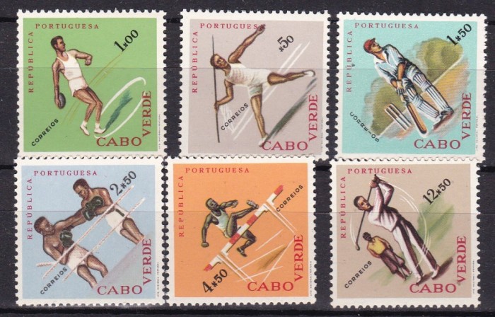 Capul Verde 1962 sport MI 323-328 MNH
