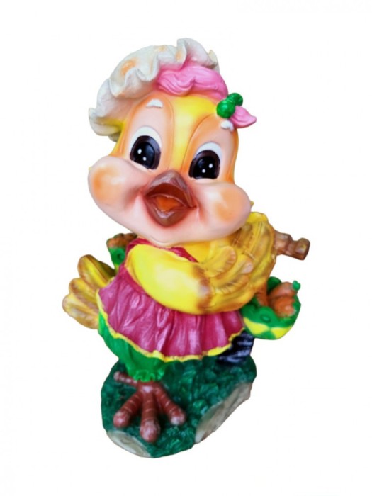 Statueta decorativa, Pui, Multicolor, 43 cm, DVG0136P