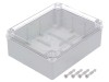 Carcasa Universala PAWBOL S-BOX 516-P, Gri, IP65, Capac Transparent, Dimensiuni 190x240x90mm