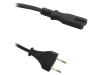 Cablu alimentare QOLTEC 1.4m 2x0.5mm
2 negru, 2x CEE 7/16 (C) la IEC C7, H03VVH2-F