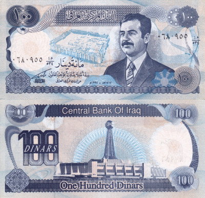 IRAQ 100 dinars 1994 UNC!!! foto