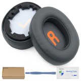Set 2 bureti pentru casti JBL JR460NC / JR460 - Eclipse Gray - Spuma cu memorie - Piele ecologica