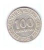 Moneda Peru 100 soles de oro 1980, stare buna, curata, America Centrala si de Sud, Cupru-Nichel