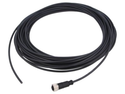 Conector M12 mufă mamă 4 pini drept cod A HARTING cu cablu 20m PUR foto
