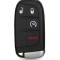 Carcasa cheie Smart Key Topautochei&reg; pentru Chrysler Jeep Cherokee Dodge Ram 1500 Journey Charger Challenger Fiat