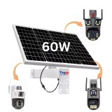Cumpara ieftin Panou solar 60W cu acumulatori inclusi de 40Ah, pentru camere de supraveghere, iesire 12V
