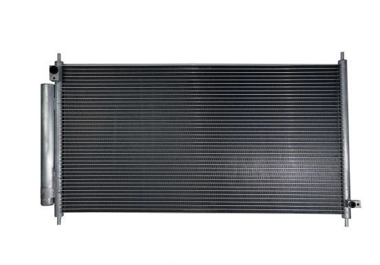 Condensator climatizare Honda City, 10.2002-07.2008, motor 1.3, 63 kw; 1.5, 66 kw benzina, cutie manuala, full aluminiu brazat, 713 (665)x360x16 mm,
