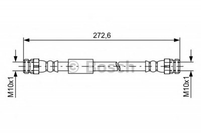 Conducta / cablu frana AUDI TT (8J3) (2006 - 2014) BOSCH 1 987 481 577 foto