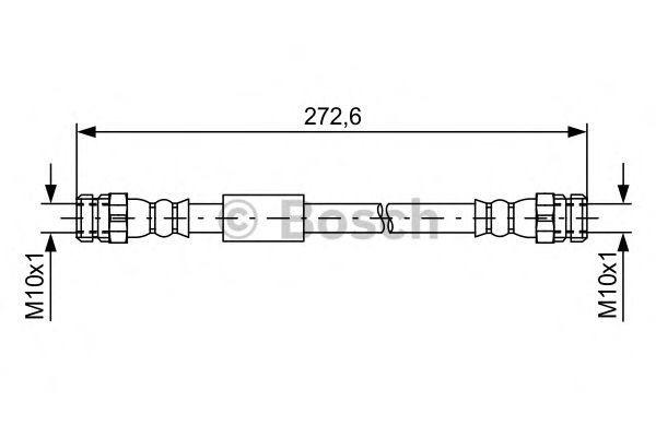 Conducta / cablu frana AUDI TT Roadster (8J9) (2007 - 2014) BOSCH 1 987 481 577