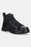 HUGO bocanci de piele Urian culoarea negru, 50552641