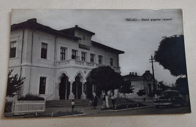 TECUCI Sfatul Popular, Carte Postala veche, circulata, destinatar in Ploiesti foto