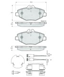MTR MT461 set placute frana,frana disc