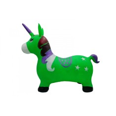 Unicorn din cauciuc gonflabil verde, 7Toys